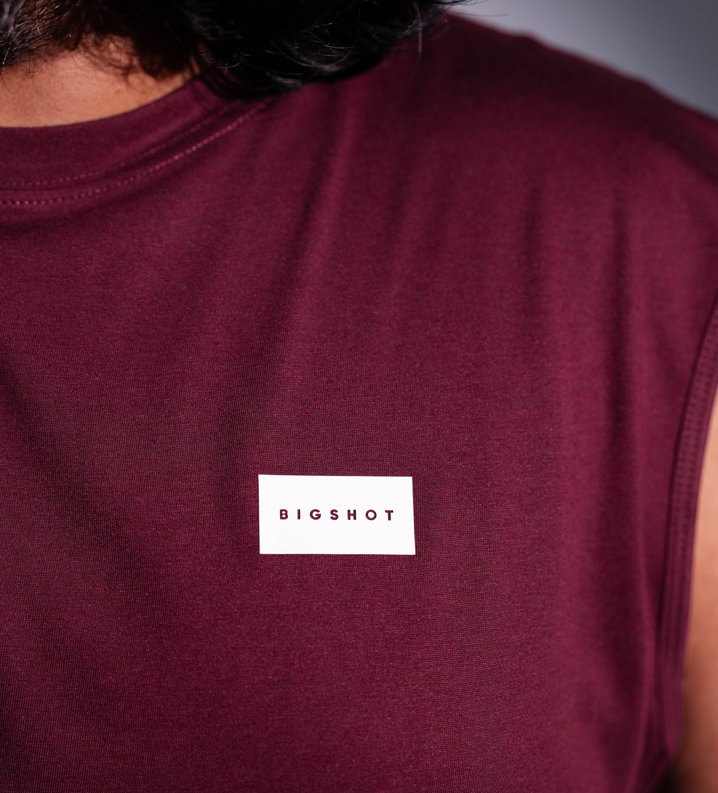 Tank Top BIGSHOT Active - Maroon Chest Patch