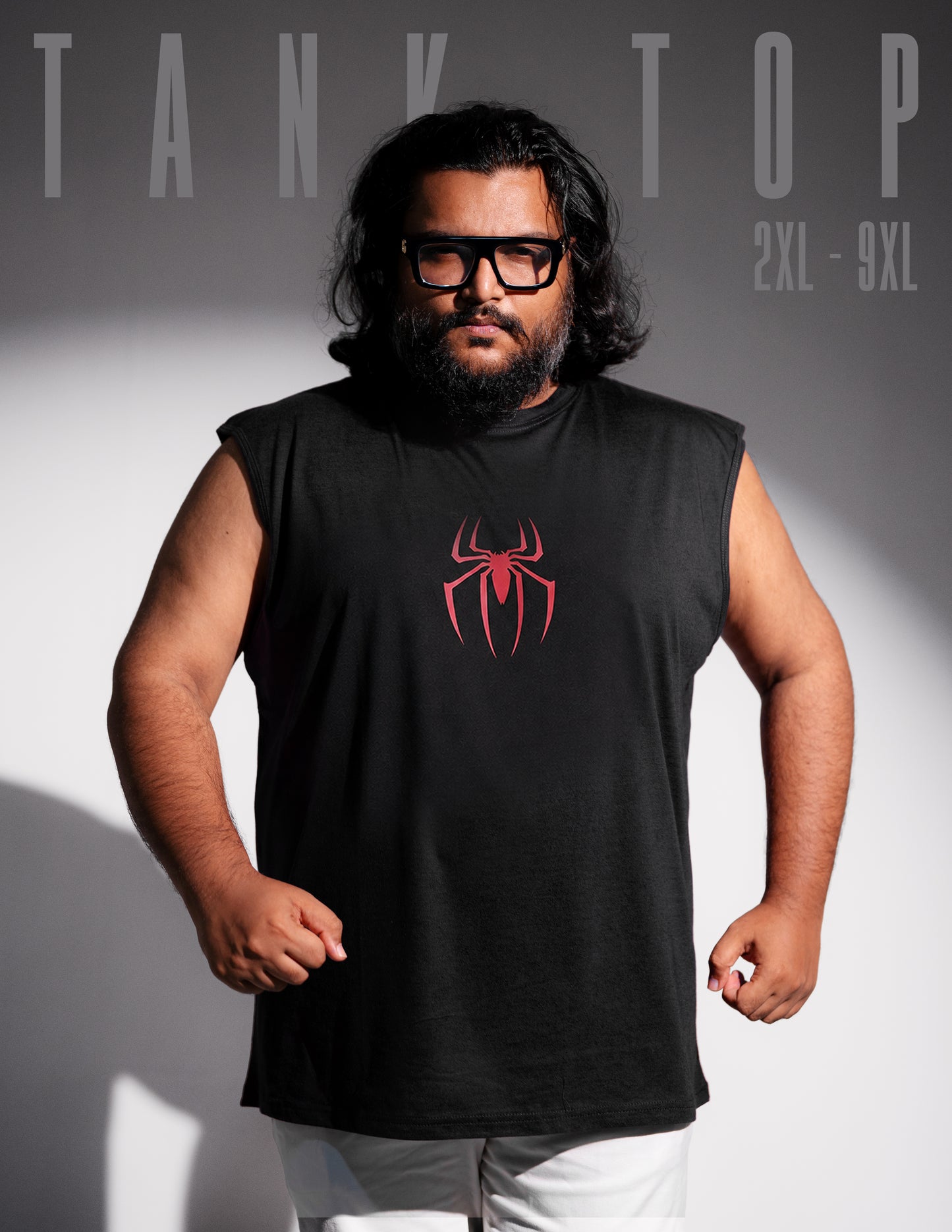 Tank Top BIGSHOT Active - Black Spider Man