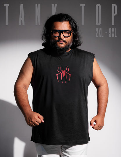 Tank Top BIGSHOT Active - Black Spider Man