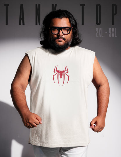 Tank Top BIGSHOT Active - White Spider Man