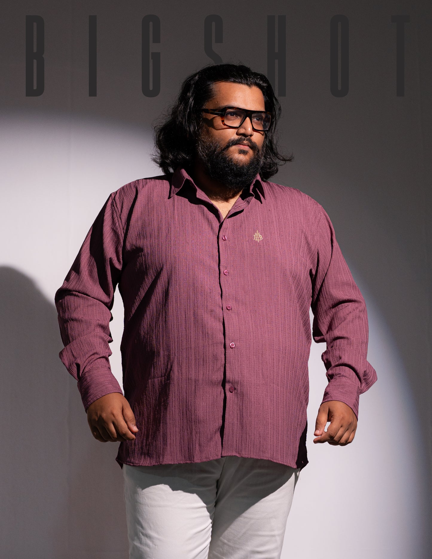 Lavender Crab Pattern Luxury Full Sleeve Shirt