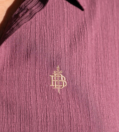 Lavender Crab Pattern Luxury Full Sleeve Shirt