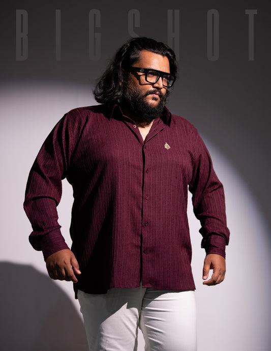 Deep Purple Crab Pattern Luxury Full Sleeve Shirt